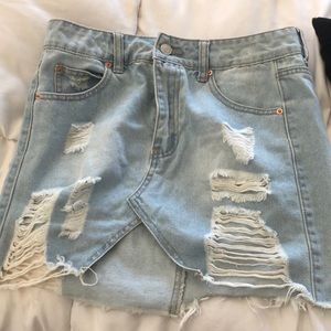 LTZ denim skirt